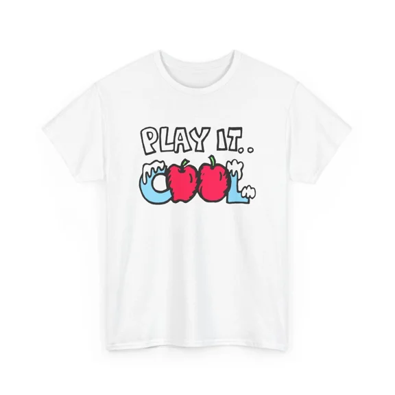 1983 kelloggs apple jacks cereal sticker play it cool reproduction tshirt