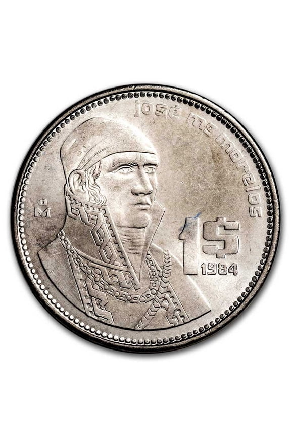 1984-1987 Mexico 1 Peso AU/BU
