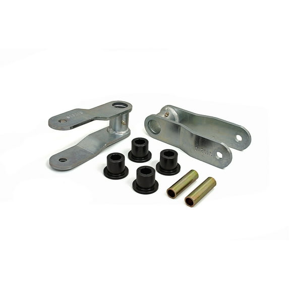 1984-2001 Jeep XJ Cherokee CHEROKEE - 1in REAR LIFT NON-GREASABLE SHACKLE Much Stronger Than Stamped Factory Shackles Zinc Plated Limited Lifetime Warranty Greasable Bolts and Bushings Not Included