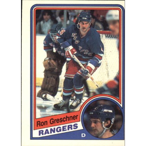 1984-85 O-Pee-Chee #141 Ron Greschner NHL Hockey Trading Card