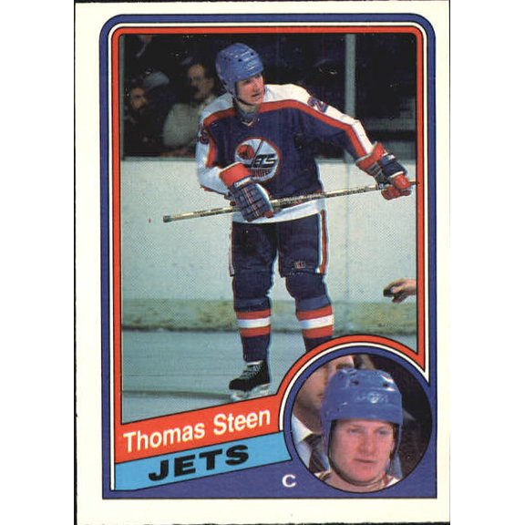 1984-85 O-Pee-Chee #348 Thomas Steen NHL Hockey Trading Card