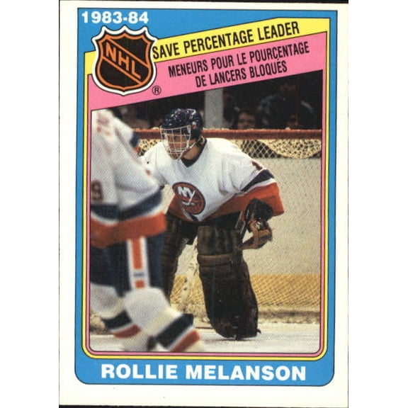 1984-85 O-Pee-Chee #387 Rollie Melanson LL NHL Hockey Trading Card