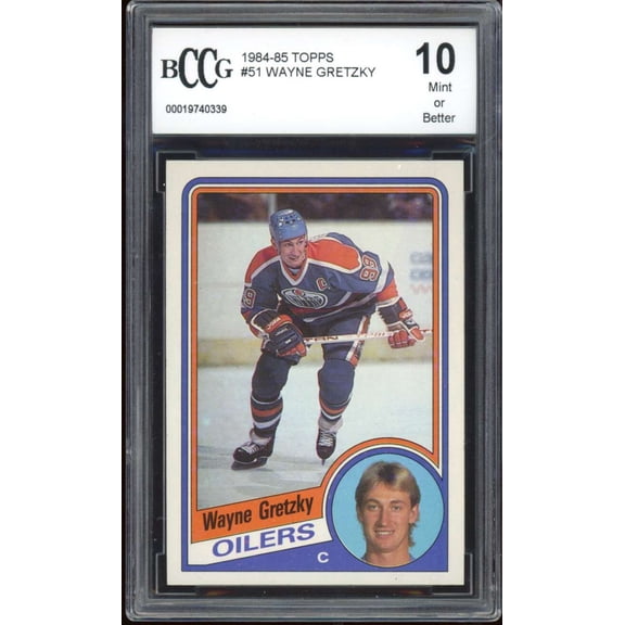 1984-85 Topps #51 Wayne Gretzky Card BGS BCCG 10 Mint+