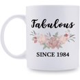 thumbnail image 1 of 1984 Birthday Gifts for Women - Fabulous Since 1984 Birthday Mug - 1984 Birthday Gifts for Mom Grandma Sister Aunt Daughter Granddaughter Friend - 11 Oz, 1 of 6