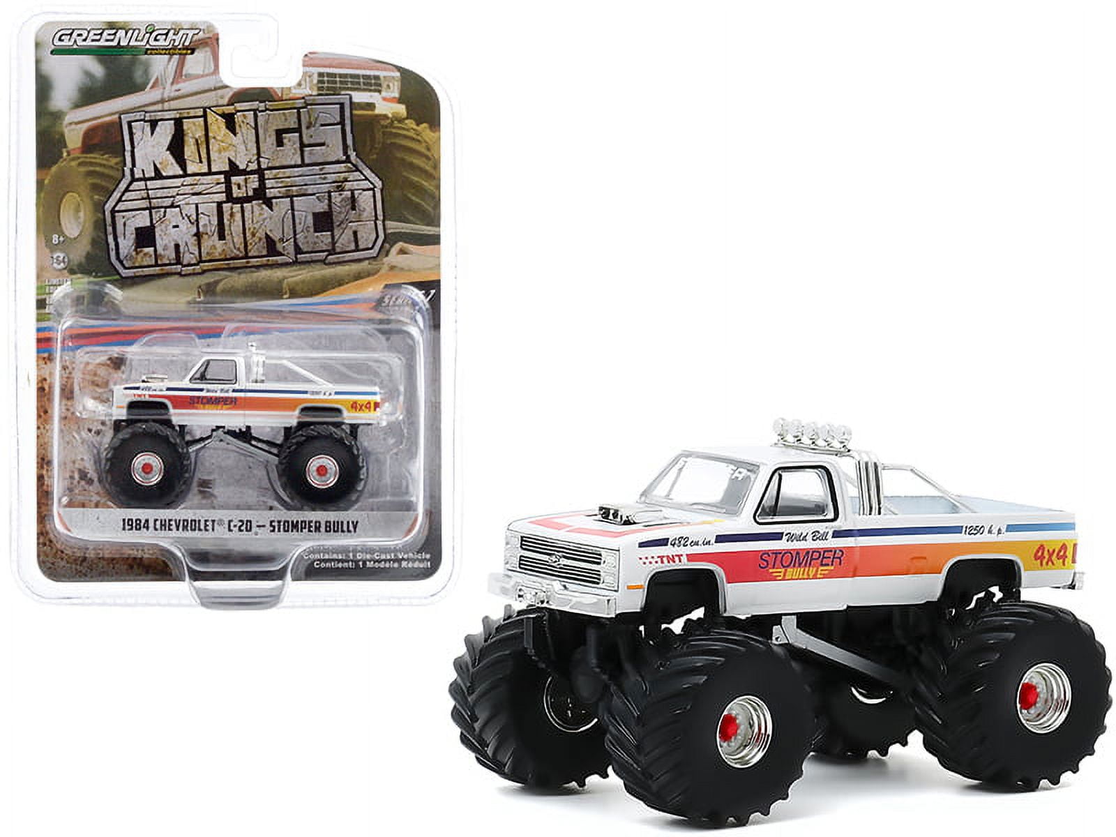 1984 Chevy C-20 Monster Truck, Stomper Bully - Greenlight 49070-C