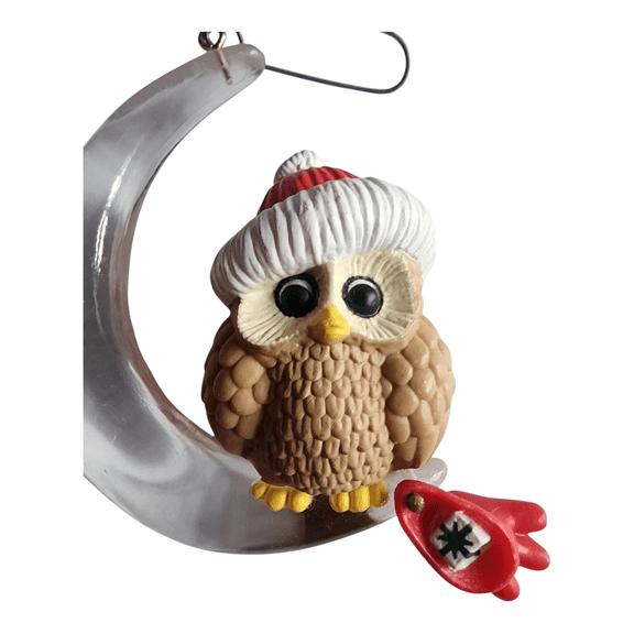 1984 Christmas Owl (Bird) Hallmark Keepsake Christmas Tree Ornaments QX4441