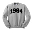 thumbnail image 1 of 1984 College Style Sweatshirt Unisex Large Grey, 1 of 5