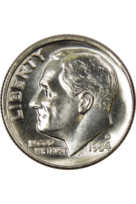 1984 D Roosevelt Dime BU Uncirculated Mint State 10c US Coin Collectible