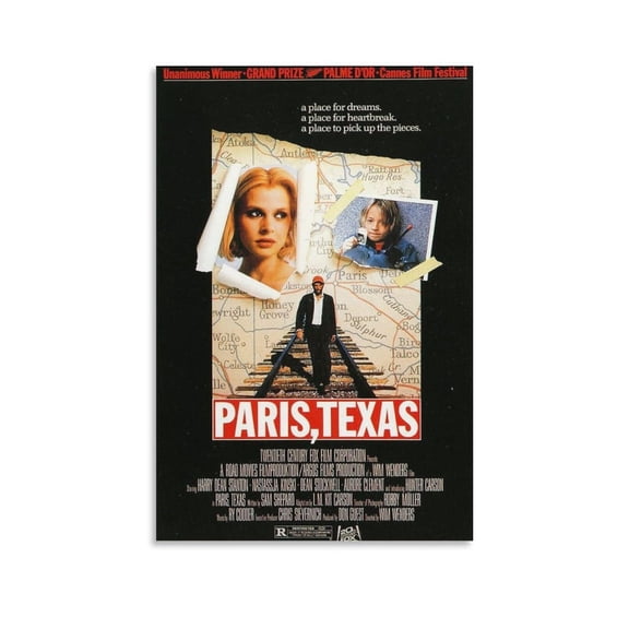 1984 Drama Movie Poster Paris, Texas Wall Art Poster Scroll Canvas Painting Picture Living Room Decor Home