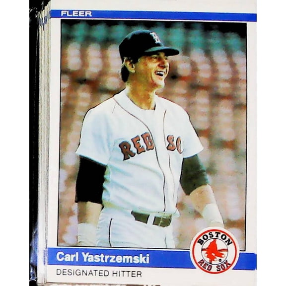 1984 Fleer Boston Red Sox Team Set w Wade Boggs 2nd Year 26 Cards
