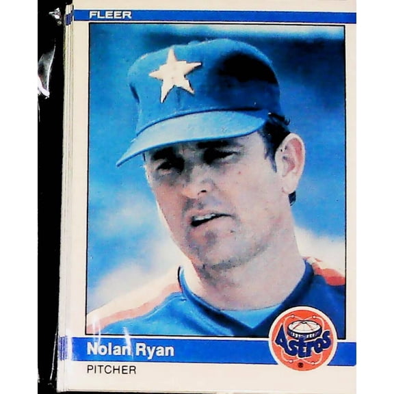 1984 Fleer Houston Astros Team Set Nolan Ryan 26 Cards