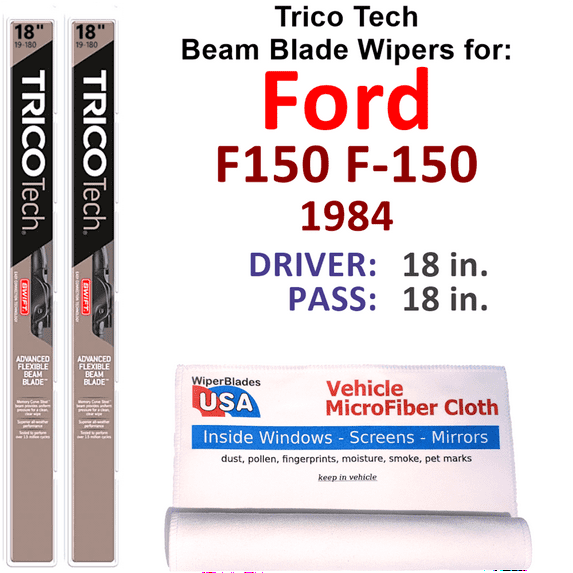 1984 Ford F150 F-150 Beam Blade Wipers (Set of 2)