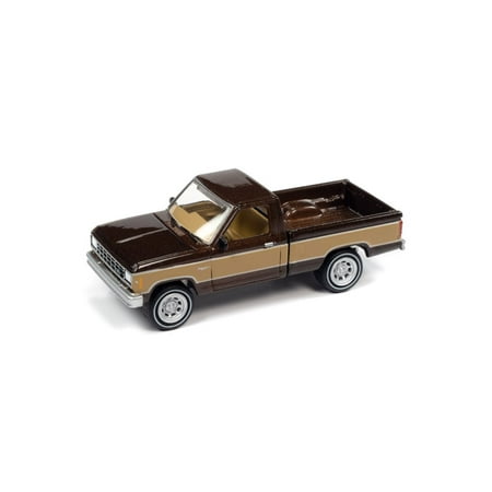 1984 Ford Ranger XL, Walnut Metallic Brown - Johnny Lightning JLSP224/24B - 1/64 scale Diecast Car
