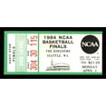 1984 NCAA Basketball Tournament Finals Unsigned Ticket Stub