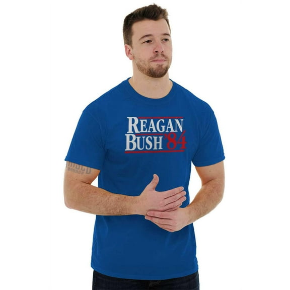 1984 Presidential Election Political Men's Graphic T Shirt Tees Brisco Brands M