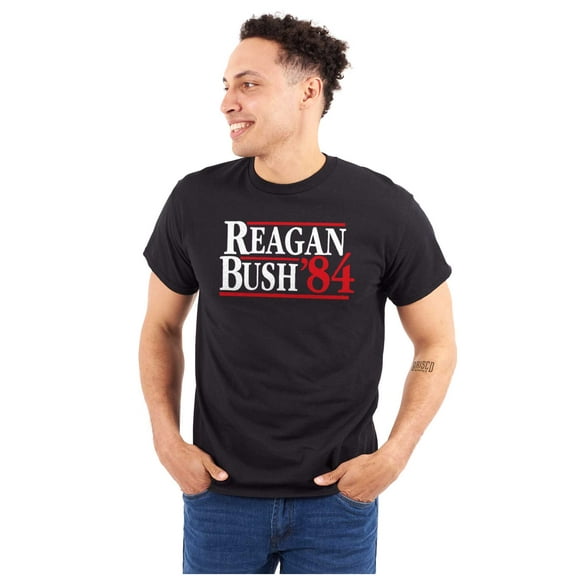 1984 Presidential Election Political Plus Size Crewneck Graphic Tee Shirt Brisco Brands 3X