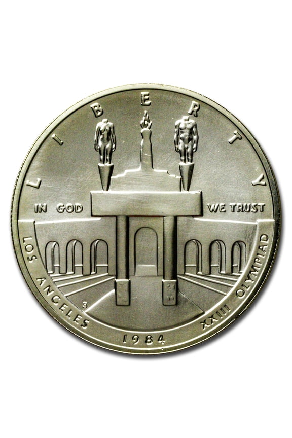 1984-S Olympic $1 Silver Commem BU (Capsule Only)