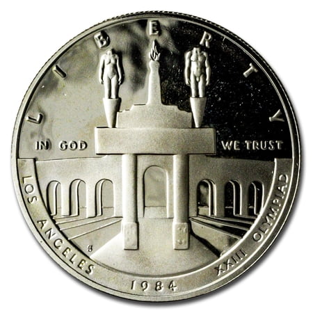 1984-S Olympic $1 Silver Commem Proof (Capsule Only)