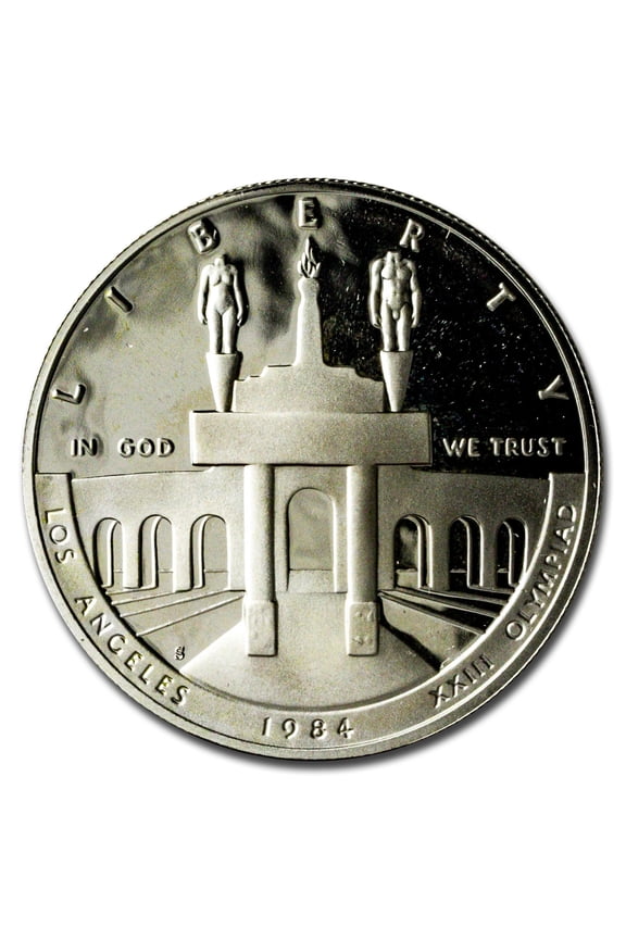 1984-S Olympic $1 Silver Commem Proof (Capsule Only)