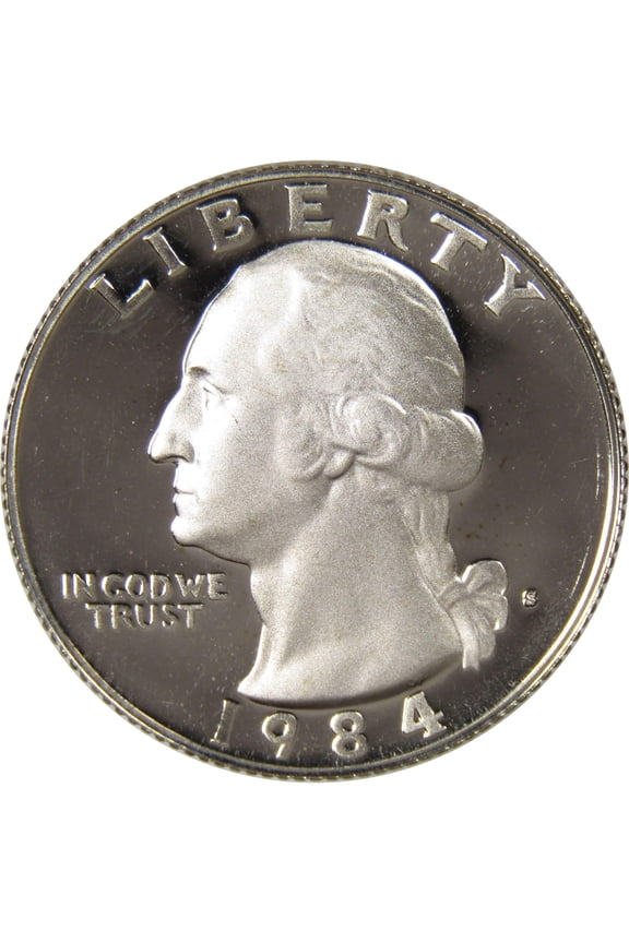 1984 S Washington Quarter Choice Proof 25c US Coin Collectible