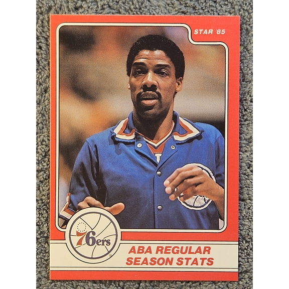 1984 Star Player Set Julius Erving #3 ABA Regular Season Stats