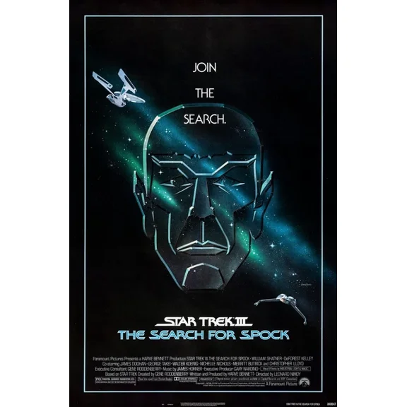 1984 Star Trek Iii The Search Of Spock Movie Poster William Shatner UNFRAMED PAPER POSTER