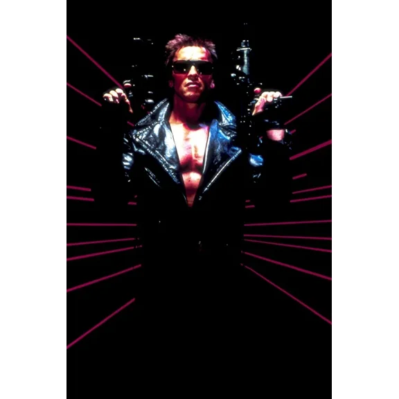 1984 The Terminator Movie Poster Arnold Schwarznegger Sarah Connor UNFRAMED PAPER POSTER