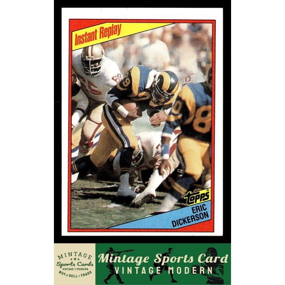 1984 Topps Eric Dickerson Los Angeles Rams #281 Football Trading Card