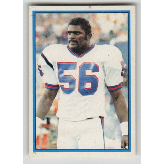 1984 Topps Football Stickers Lawrence Taylor #72 New York Giants Football Sticker