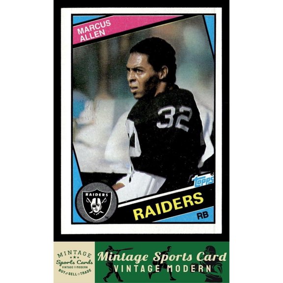 1984 Topps Marcus Allen #98 Los Angeles Raiders Football Card