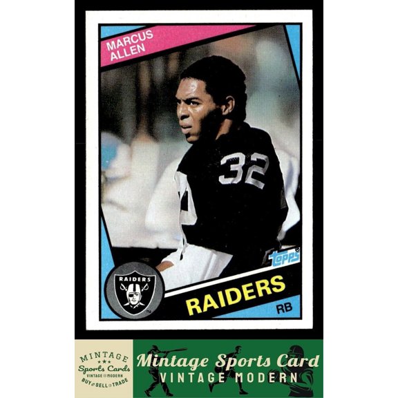 1984 Topps Marcus Allen #98 Los Angeles Raiders Football Card