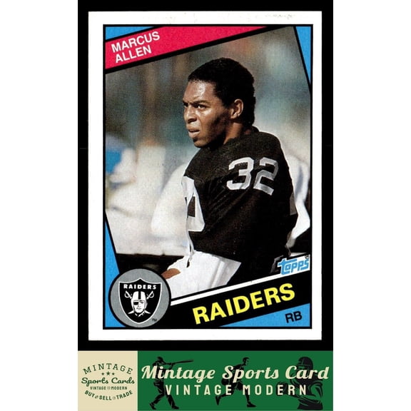 1984 Topps Marcus Allen Los Angeles Raiders #98 Football Card