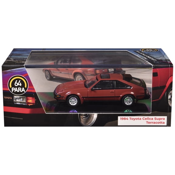 1984 Toyota Celica Supra Terracotta Red with Sunroof 1/64 Diecast Model Car by Paragon Models