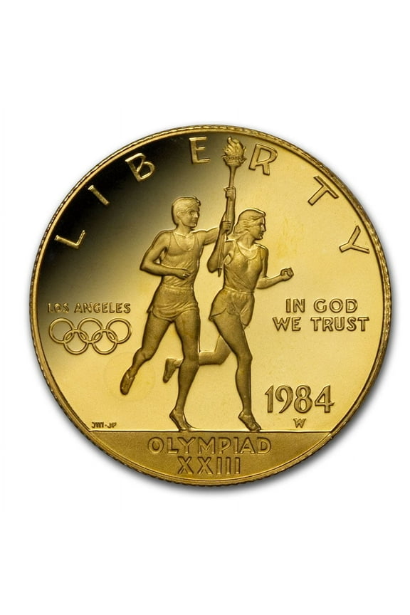 1984-W Gold $10 Commem Olympic Proof (Capsule Only)