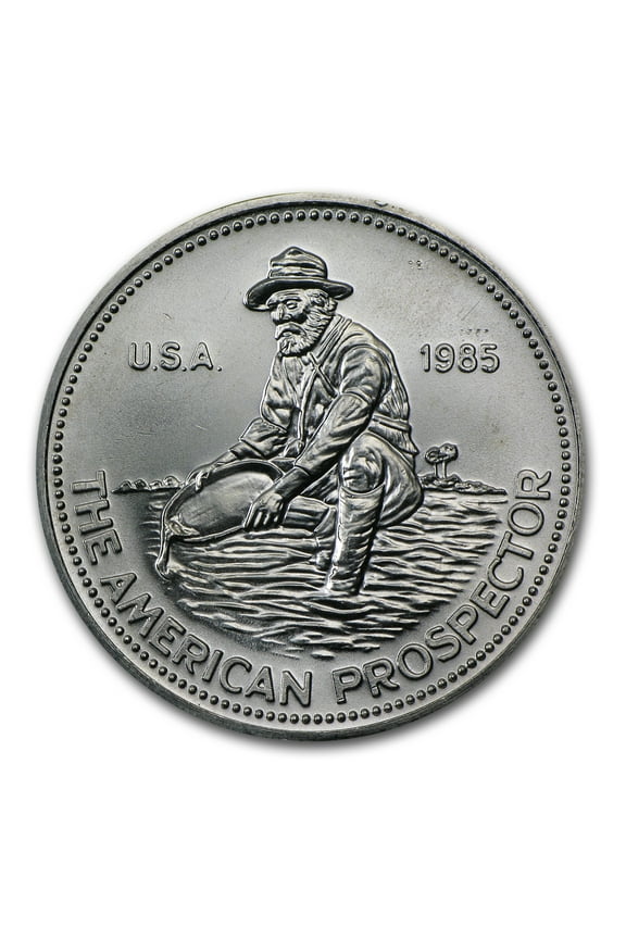 1985 1 oz Silver Round - Engelhard Prospector (Eagle Reverse)