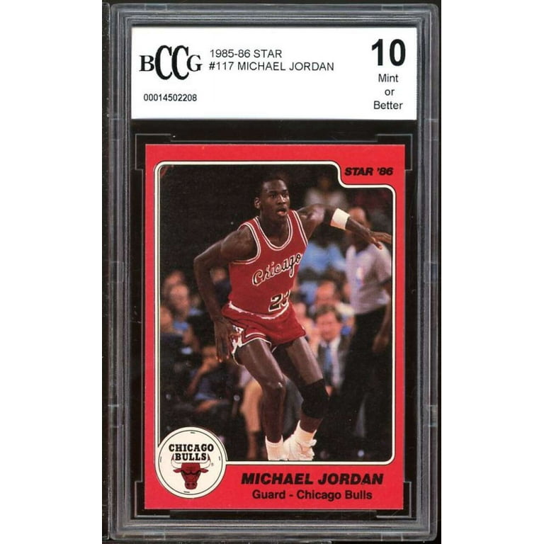 1985-86 Star #117 Michael Jordan Pre Rookie Card BGS BCCG 10 Mint+