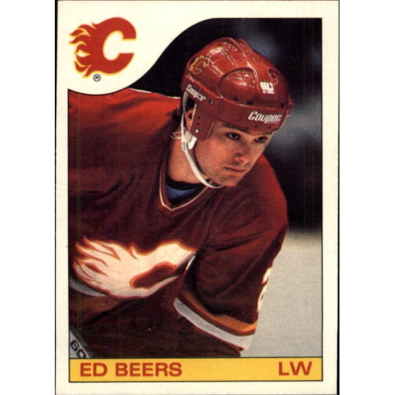 1985-86 Topps #144 Ed Beers NHL Hockey Trading Card