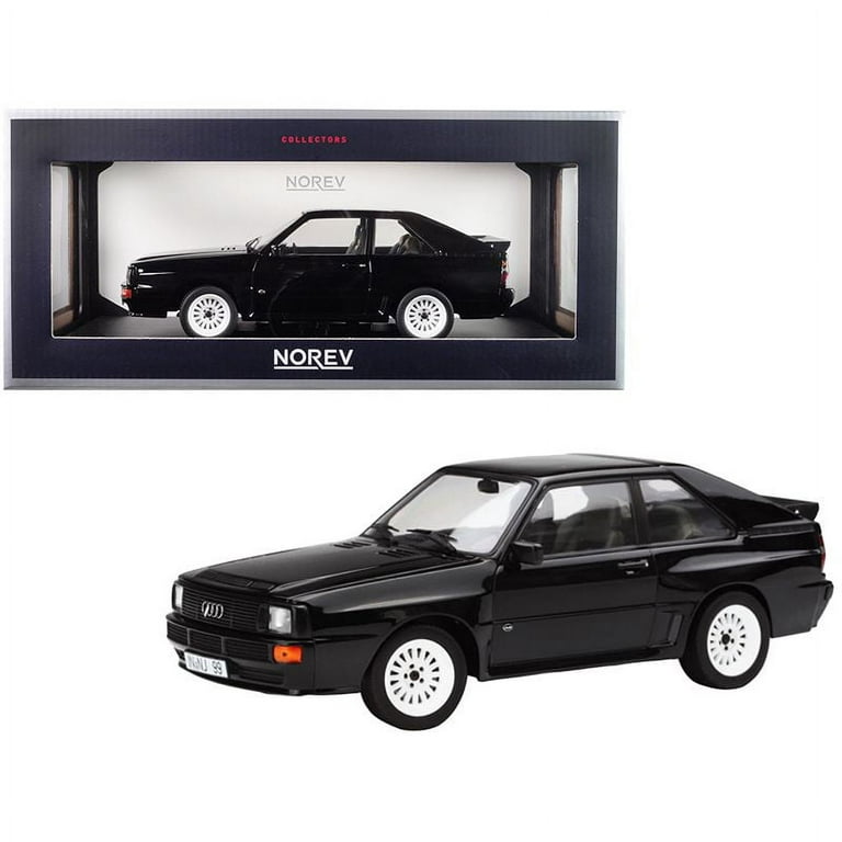 1985 Audi Sport Quattro Black 1/18 Diecast Model Car by Norev