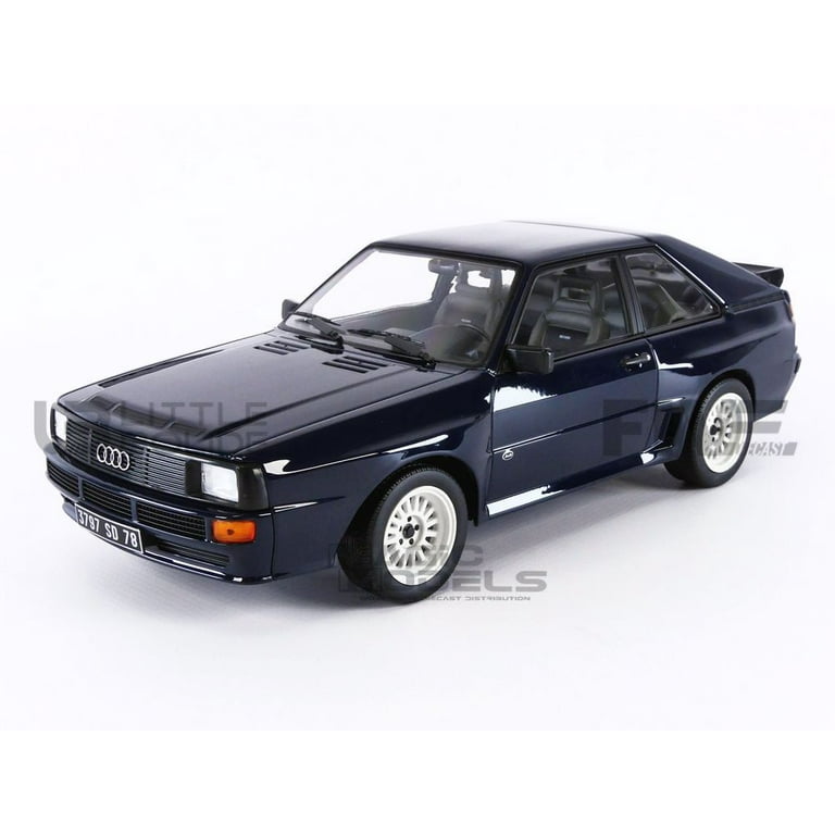 1985 Audi Sport Quattro Coupe Dark Blue 1/18 Diecast Model
