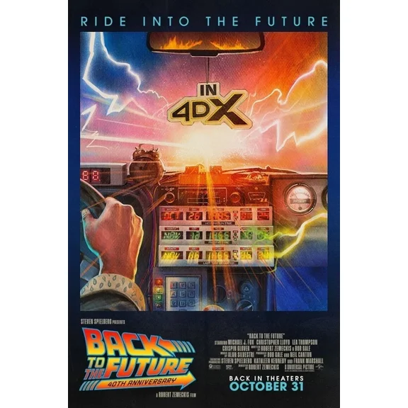 1985 Back To The Future Movie Poster Marty Mcfly Doc Brown UNFRAMED PAPER POSTER, Home Decor