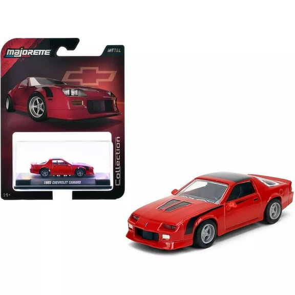 Majorette Diecast 1:64 Assorted (Model:1985 Chevrolet Camaro Red;)
