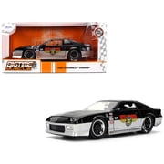 1985 Chevrolet Camaro Z28 "Mickey Thompson" Black and Silver Metallic "Bigtime Muscle" Series 1/24 Die Cast Model Car by Jada