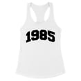 thumbnail image 1 of 1985 College Style Tank Top Fitted Racerback Women's 2X-Large White, 1 of 5