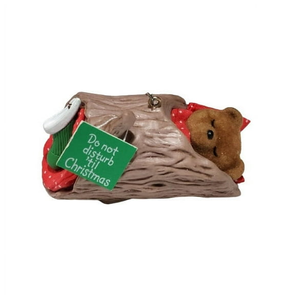 1985 Do not Disturb Bear (Bear) Hallmark Keepsake Christmas Tree Ornament - QX481-2