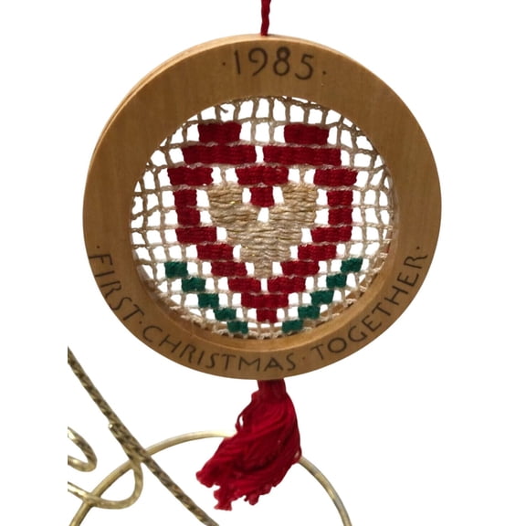 1985 First Christmas Together Heart Keepsake Hallmark Keepsake Christmas Tree Ornament QX507-2