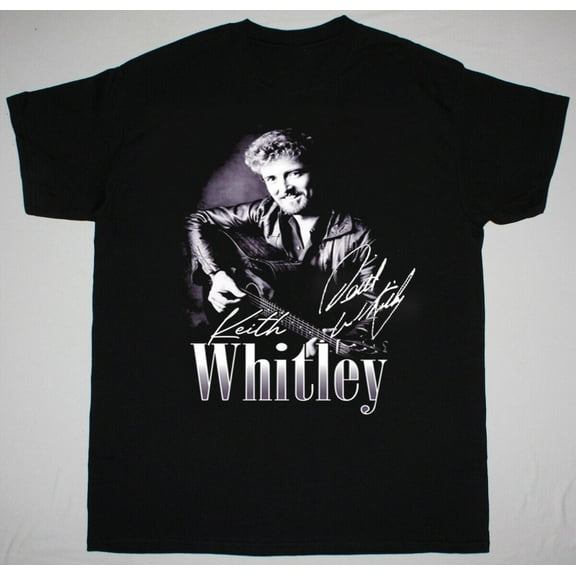 1985 Keith Whitley Signature Short Sleeve Black All Size Unisex Shirt QQ1073