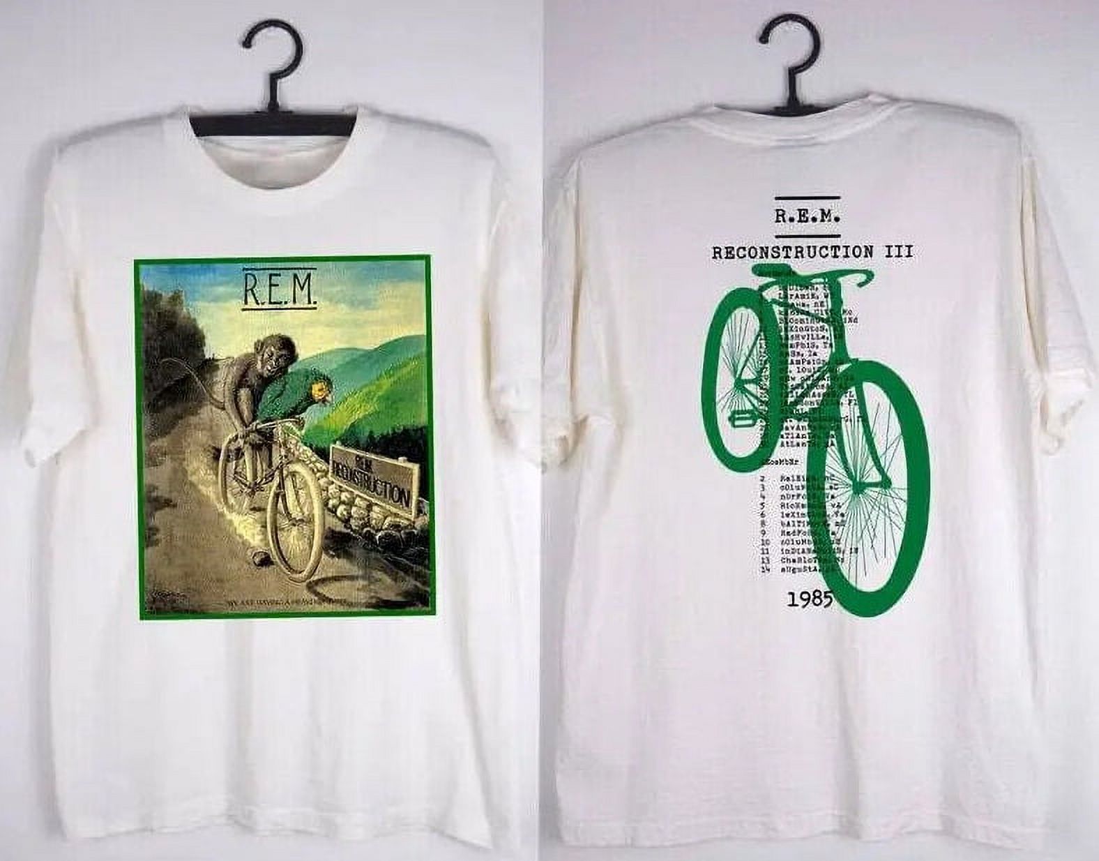 1985 R.E.M. Reconstruction III Tour TShirt, 80s REM Rock Band Music