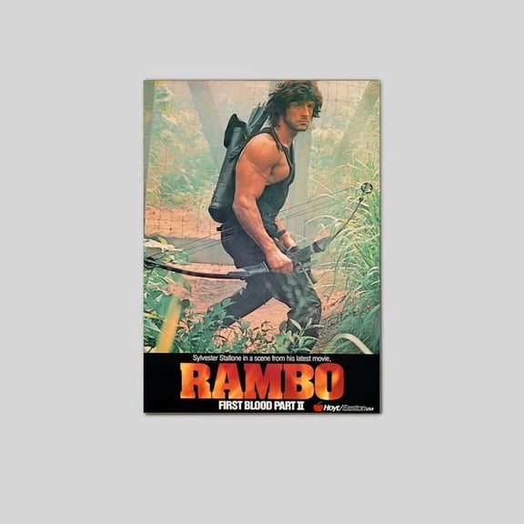 1985 Rambo First Blood Part 2 Movie Poster Sylvester Stallone John Rambo Poster Size 24''x36'' The Golden Shop