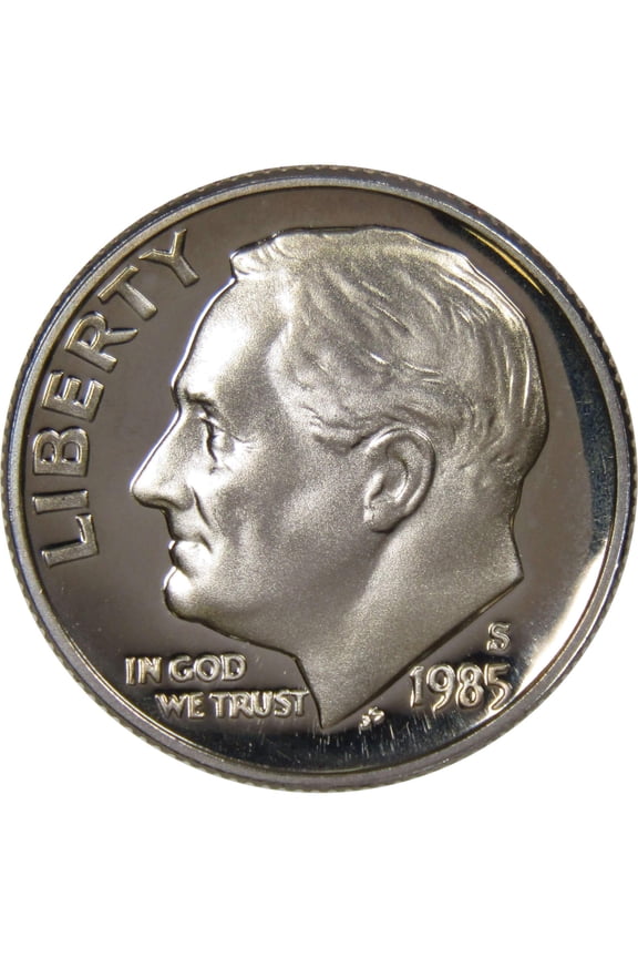 1985 S Roosevelt Dime Choice Proof 10c US Coin Collectible