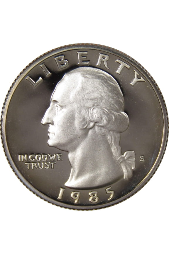 1985 S Washington Quarter Choice Proof 25c US Coin Collectible